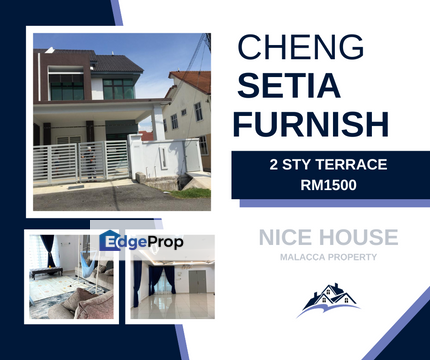 Nice Fully Furnish End Lot Unit 2 Sty Terrace House Cheng Setia , Melaka, Cheng