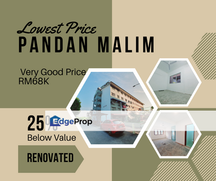 Super Below Value 25% Lowest Price Ever Pandan Malim Lorong Pandan, Melaka, Batu Berendam