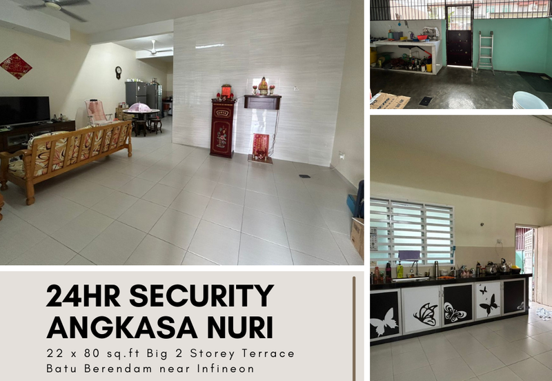 Super Size 22 x 80 sq.ft with 24hr Security Angkasa Nuri Batu Berendam