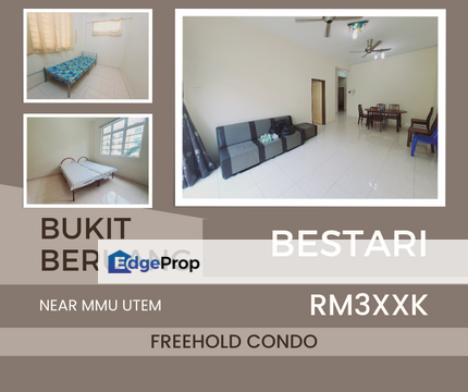 Nice Fully Furnish Freehold Bukit Beruang Bestari UV MMU UTeM, Melaka, Bukit Beruang