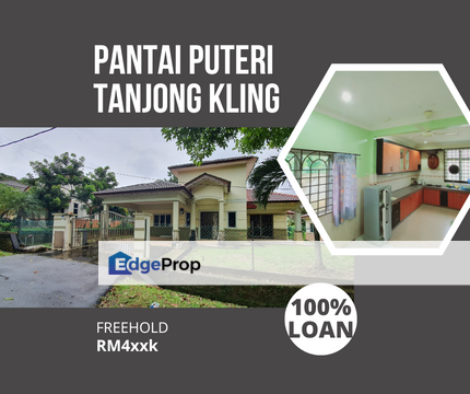 Gated Freehold 1 Sty Bungalow Pantai Puteri Tanjong Kling Sungai Udang, Melaka, Tanjong Kling