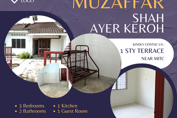 Good Price RM2xxk Single Sty Terrace House Muzaffar Shah Ayer Keroh