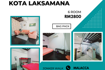 Ground Floor 6 Room Shop Bag Pack Design Kota Laksamana Jonker Walk