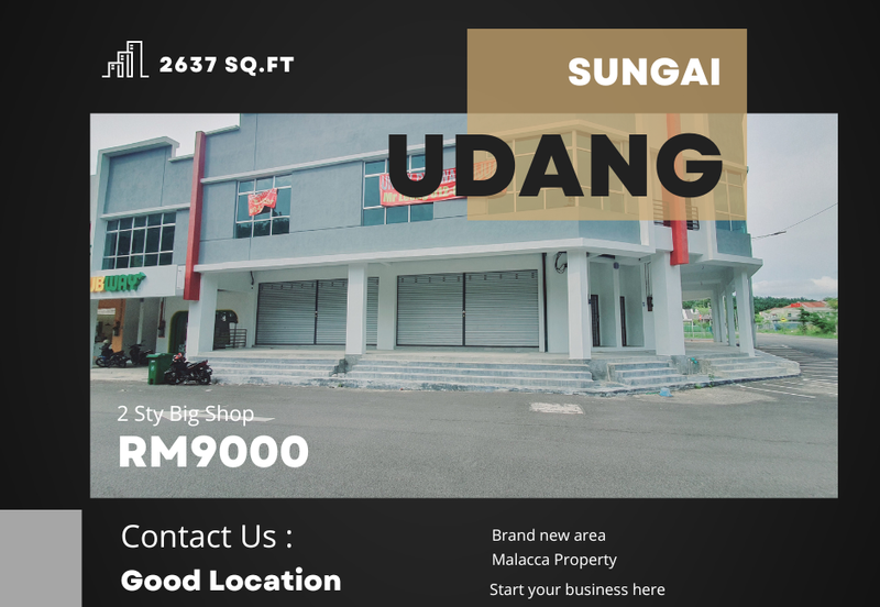 Very Big Brand New 2 Sty Shop 2600 sq.ft Bandar Baru Sungai Udang