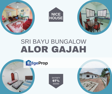 Nice 5500 sq.ft Rumah 1 Sty Bungalow House Seri Bayu Alor Gajah Honda, Melaka, Alor Gajah