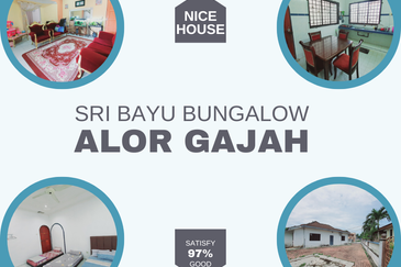 Nice 5500 sq.ft Rumah 1 Sty Bungalow House Seri Bayu Alor Gajah Honda