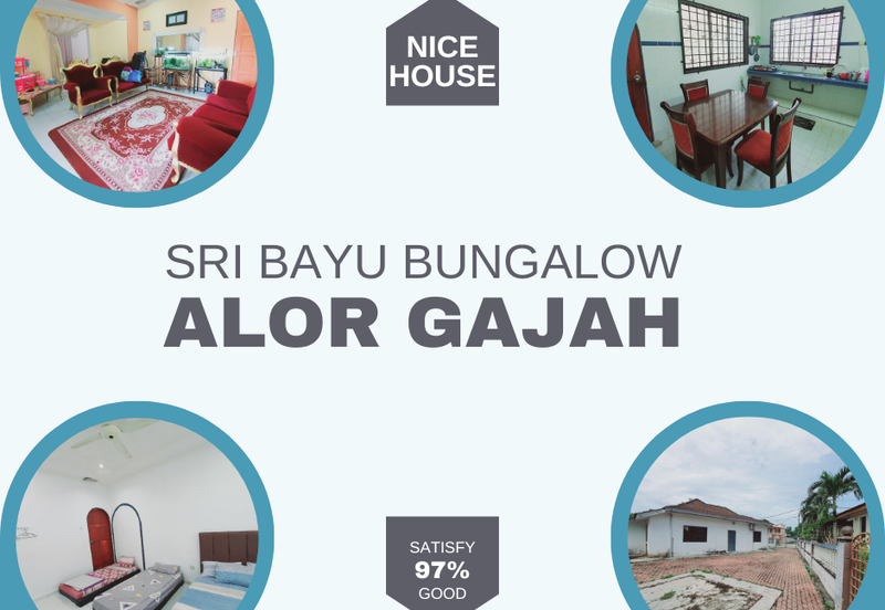 Nice 5500 sq.ft Rumah 1 Sty Bungalow House Seri Bayu Alor Gajah Honda