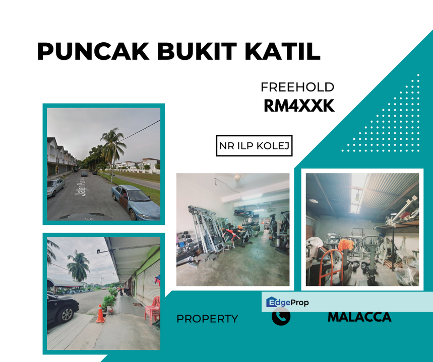 Freehold Face Main Road 2 Sty Shop Puncak Bukit Katil nr ILP College , Melaka, Bukit Katil