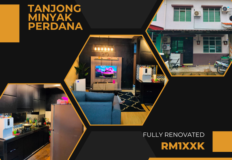Fully Renovated Ground Floor Tanjong Minyak Perdana Bukit Rambai