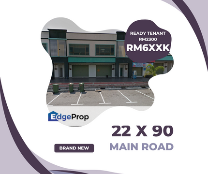 Face Main Road Ready Tenant Big 22 x 90 Shop Tanjong Minyak Perdana, Melaka, Melaka Tengah