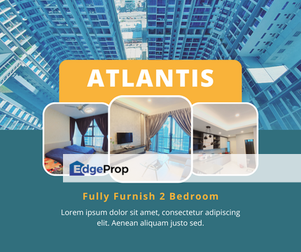 2 Room Security Swimming Pool Fully Furnish Atlantis Residence Kota Laksamana, Melaka, Melaka Tengah