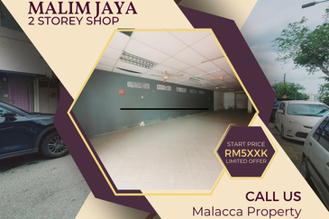 Facing Busy Main Road 2 Storey Shop Malim Jaya Batu Berendam