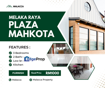 Fully Furnish 3 Bedroom Town Plaza Mahkota Melaka Raya Bandar Hilir, Melaka, Melaka Tengah
