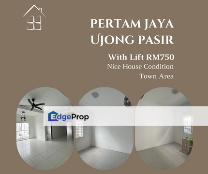 Nice House Condition 1000 sq.ft 3 Bedroom Lift Pertam Jaya Ujong Pasir, Melaka, Melaka Tengah