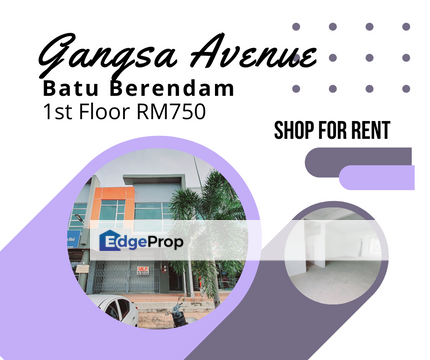 Face Main Road 1st Floor Office Shop Gangsa Avenue CTRM Batu Berendam, Melaka, Batu Berendam