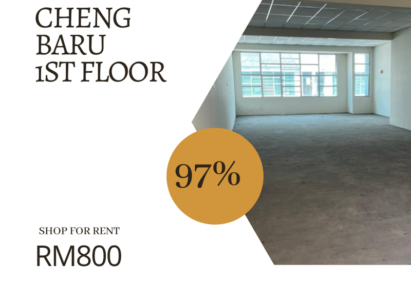 Office Lot Strategic Location 1st Floor Shop Cheng Baru Batu Berendam