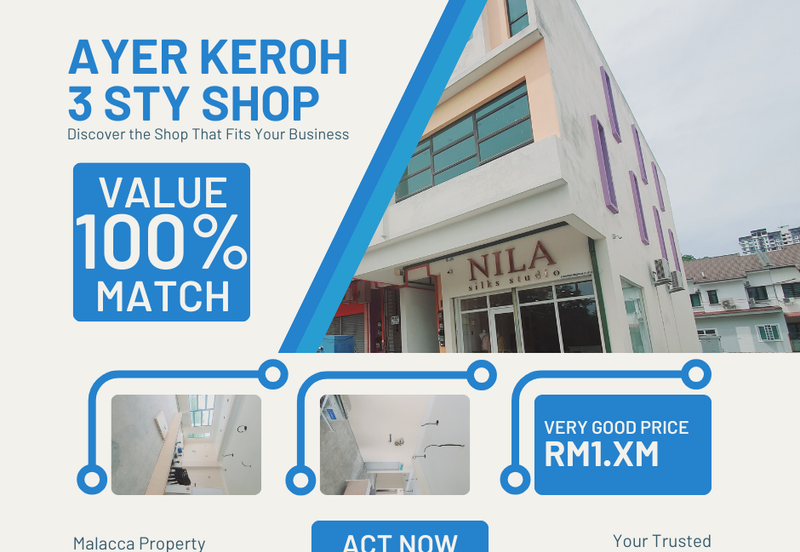 Face Main Road End Lot Muzaffar Height Ayer Keroh MMU Bukit Beruang