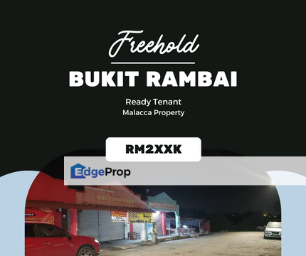 Very Good Low Price RM2xxk Freehold 1 Sty Shop Bukit Rambai Sek 1, Melaka, Melaka Tengah