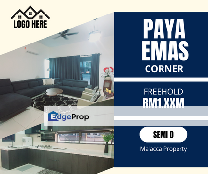 Super Nice Comfort Freehold 2 Sty Corner Lot Semi D Paya Emas Cheng, Melaka, Cheng