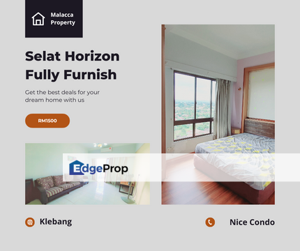 Fully Furnish Condo Selat Horizon Klebang, Melaka, Klebang