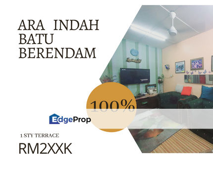 100% Full Loan Freehold 1 Sty Teres Ara Indah Infineon Batu Berendam, Melaka, Batu Berendam