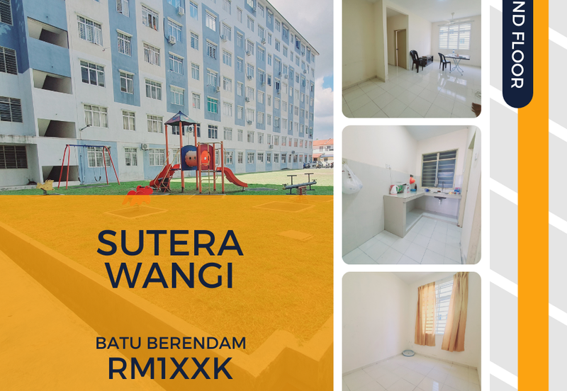 Ground Floor Good Price Pangsapuri Sutera Wangi Batu Berendam