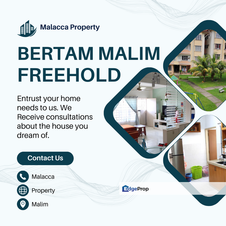 Lower Level Freehold Title Bertam Malim Apartment Batu Berendam, Melaka, Bertam Malim