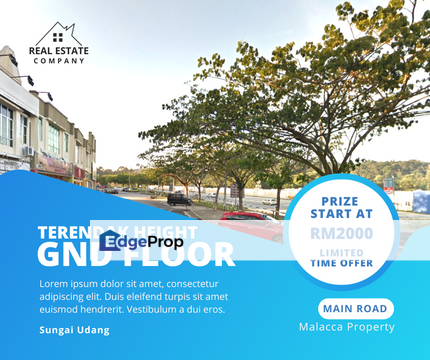 Ground Floor Face Main Road Shop Terendak Height Petronas Sungai Udang, Melaka, Sungai Udang