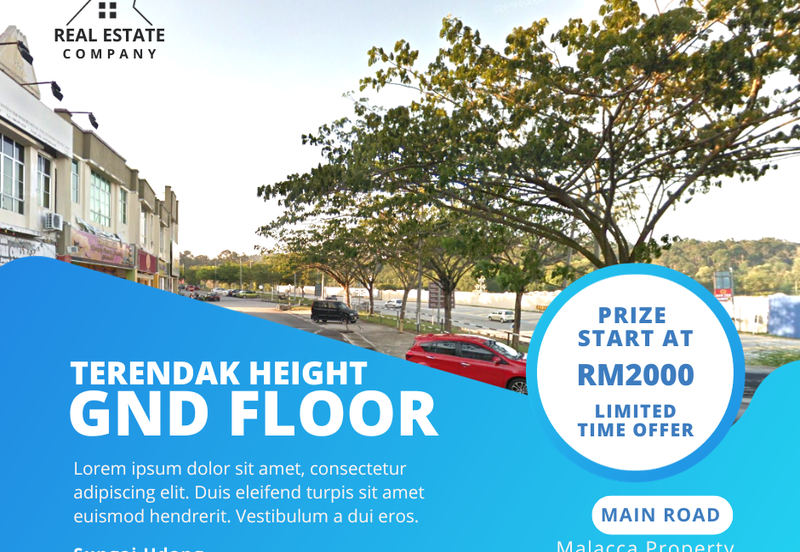 Ground Floor Face Main Road Shop Terendak Height Petronas Sungai Udang