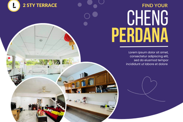 Nice & Big 1646 sq.ft 2 Sty Terrace House Desa Cheng Perdana