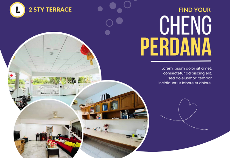 Nice & Big 1646 sq.ft 2 Sty Terrace House Desa Cheng Perdana