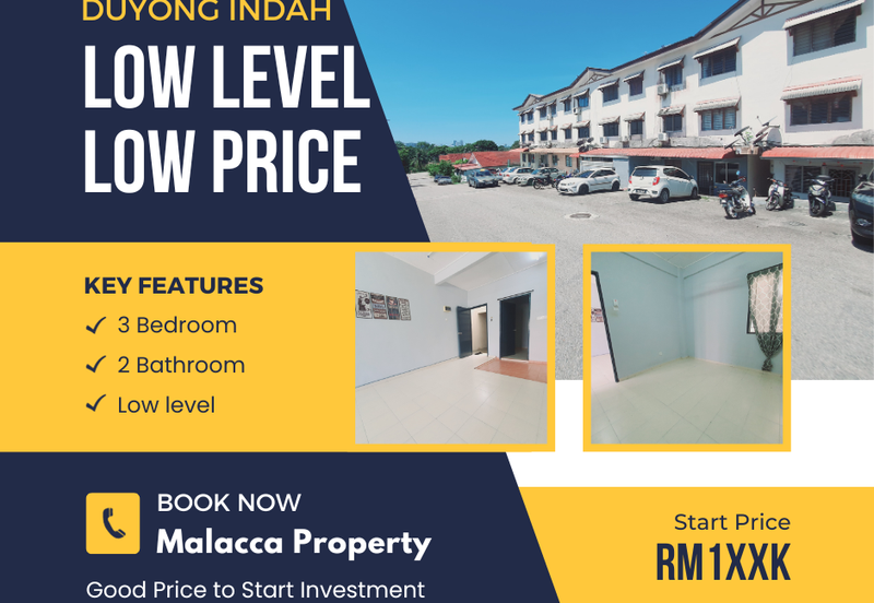 Low Level Good Price Rumah Pangsa Duyong Indah Semabok