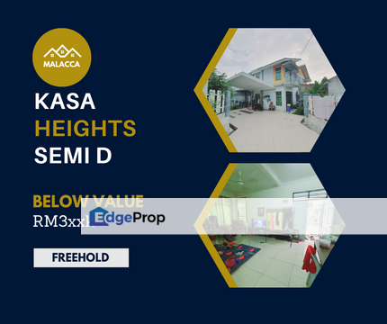 Below Bank Value 13% 2 Sty Semi D Kasa Height Heights Honda Alor Gajah, Melaka, Alor Gajah