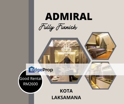 Grand Luxury Fully Furnish Swimming Pool Admiral Residence Kota Laksamana, Melaka, Melaka Tengah