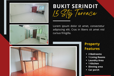 Town Area 1.5 Storey Terrace House Jalan Bukit Serindit