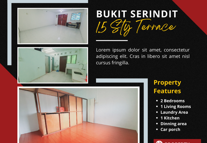 Town Area 1.5 Storey Terrace House Jalan Bukit Serindit