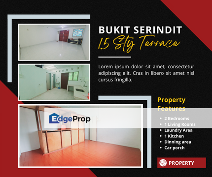 Town Area 1.5 Storey Terrace House Jalan Bukit Serindit, Melaka, Melaka Tengah