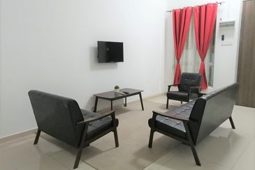 Nice Fully Furnish Single Sty Semi D Padang Temu Permata Ujong Pasir