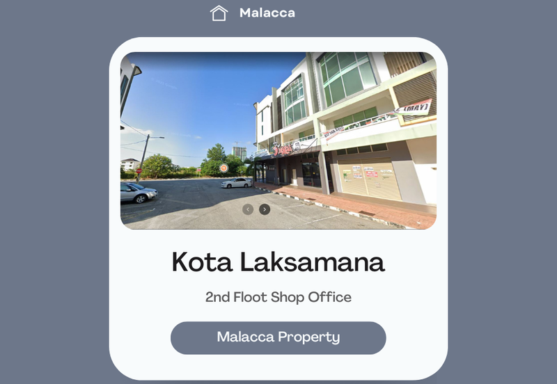 Low Rental 2nd Floor Shop Kota Syahbandar Laksamana