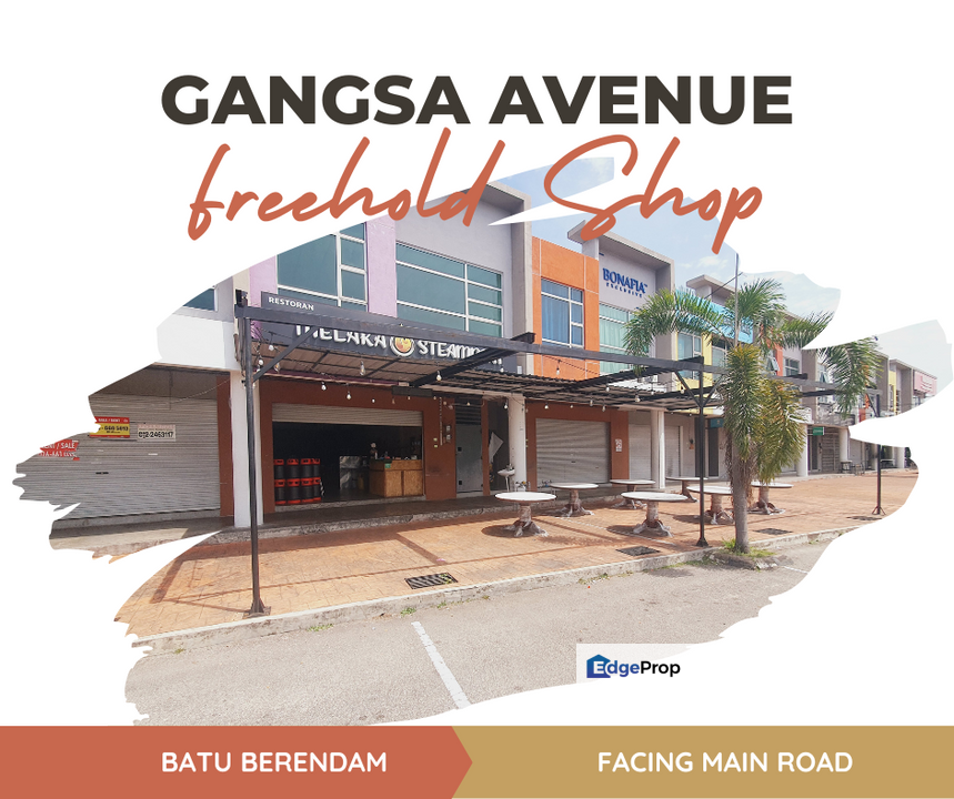 FREEHOLD Face Main Road 2 Sty Shop 22 x 74 Gangsa Avenue Batu Berendam, Melaka, Batu Berendam