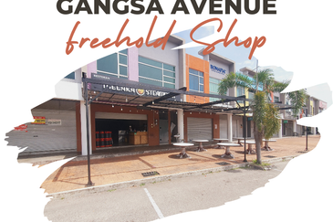 FREEHOLD Face Main Road 2 Sty Shop 22 x 74 Gangsa Avenue Batu Berendam