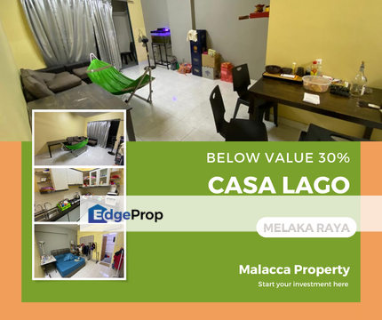 SUPER Below Value 30% Good Investment Rental Casa Lago Melaka Raya, Melaka, Melaka Tengah