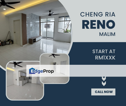 New Fully Renovated Full 100% Loan Cheng Ria Apartment Batu Berendam, Melaka, Cheng