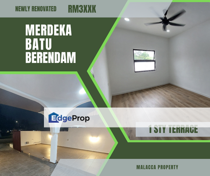 Nice New Renovate 1 Sty Teres House Merdeka CTRM Infineon Batu Berendam, Melaka, Batu Berendam