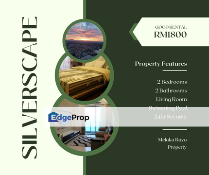 Fully Furnish Town Area 2 Room Silverscape Residence Condo Melaka Raya, Melaka, Melaka Tengah