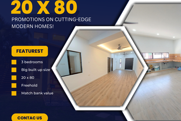 Big Freehold 20 x 80 Renovated 1 Sty Teres House Datuk Palembang Bukit Baru