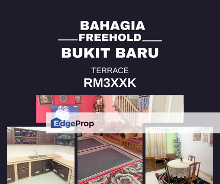 Freehold Good Price RM3xxk Nice House 2 Sty Terrace Bahagia Bukit Baru, Melaka, Melaka Tengah
