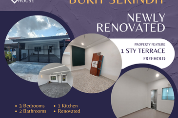 Freehold Newly Renovated 1 Sty Terrace House Bukit Serindit Bukit Piatu