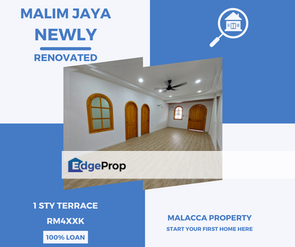 Grand Renovated 1 Sty Terrace Malim Jaya Bachang Batu Berendam, Melaka, Melaka Tengah