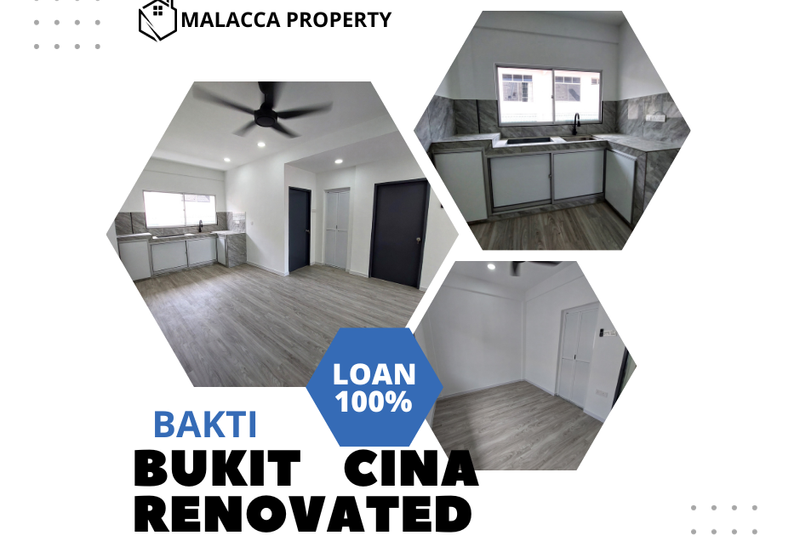 Fully Renovated 100% Full Loan Bakti Apartment Bukit Cina
